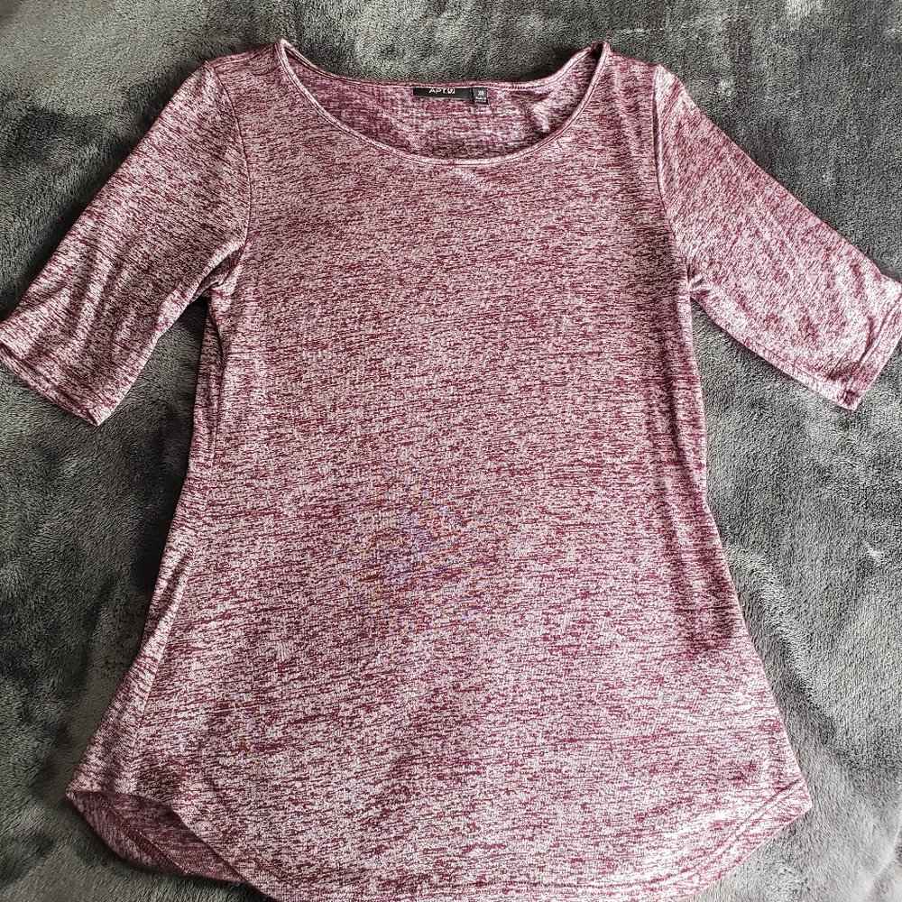 Apt. 9 Maroon Metallic Shirt